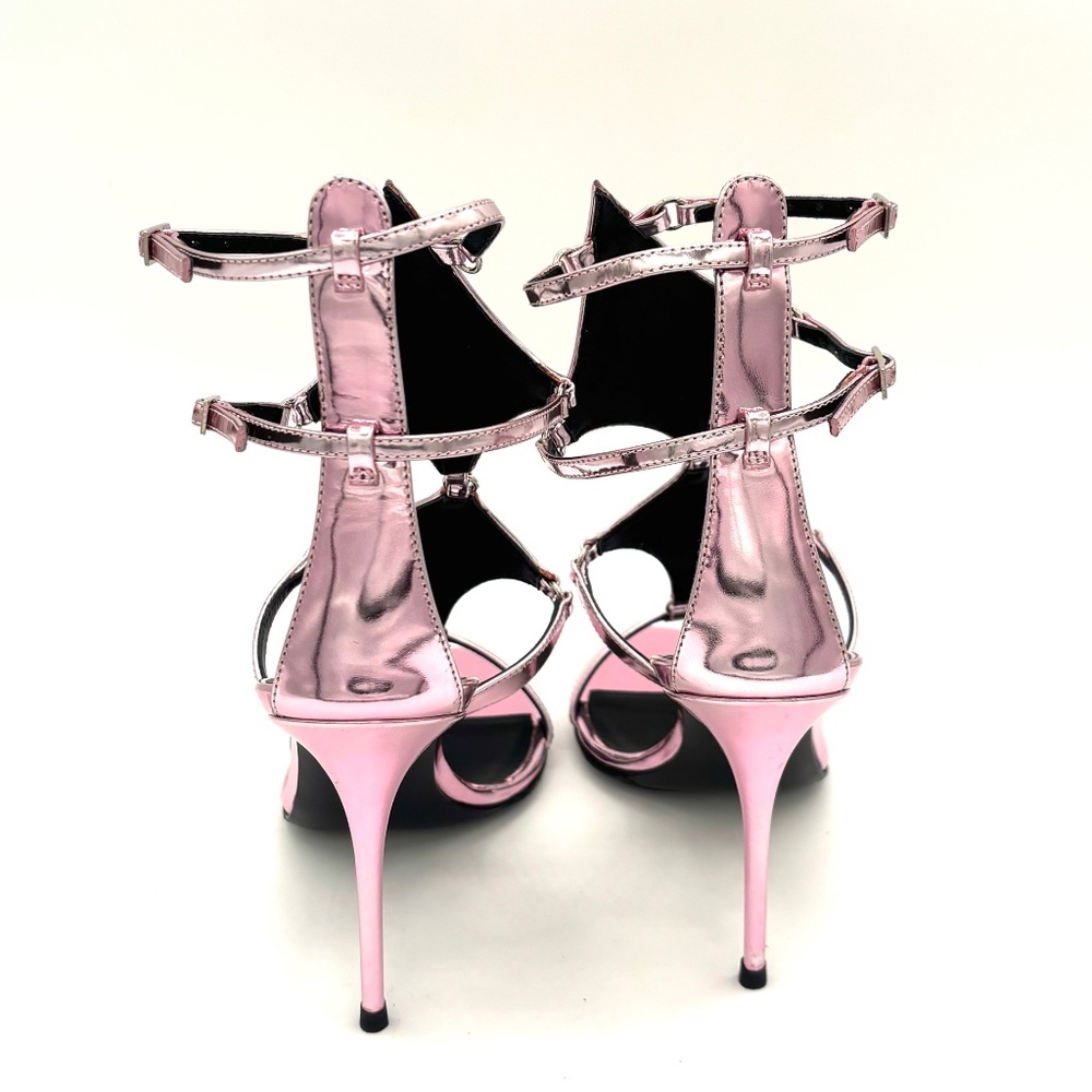 Custom Giuseppe Zanotti Azalea Metallic Strappy Stiletto Sandal - Picture 5 of 7